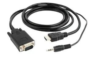 GEMBIRD A-HDMI-VGA-03-6 Gembird HDMI-VGA ir garso adapterio kabelis, 1,8 m, juodas