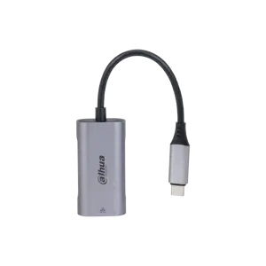 "Dahua Technology" USB 3.0 Type-C to RJ45 adapteris, laidinis, USB Type-C, Ethernet, 1000 Mbps, pil…