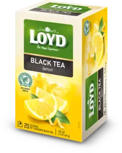 Juodoji arbata LOYD, su citrinų aromatu, 20x1.7g