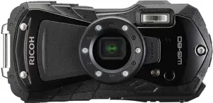 Ricoh WG-80, 16 MP, 4608 x 3456 taškų, CMOS, 5x, "Full HD", juoda