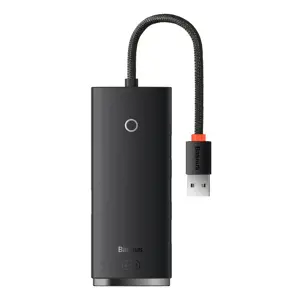 Baseus Lite Series Hub 4in1 USB to 4x USB 3.0, 25cm (Black)