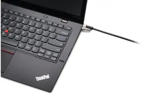 "Kensington MicroSaver® 2.0" nešiojamojo kompiuterio užraktas su raktu, "Kensington", raktas, anglinis plienas, juodas, sidabrinis