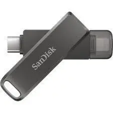 "SanDisk iXpand Flash Drive Luxe" 128 GB - USB-C + "Lightning