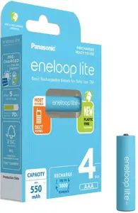 Panasonic Eneloop Lite AAA 550mAh rechargeable - 4 pcs