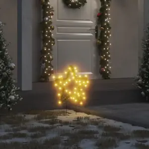 Kalėdų žvaigždės ant iešmelių, 3 vnt., 50 LED, 29 cm