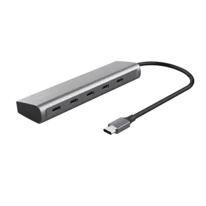 "Trust Halyx", USB 3.2 Gen 1 (3.1 Gen 1) Type-C, USB Type-C, sidabrinis, akrilnitrilo-butadieno sti…