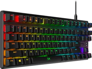 "HP HyperX Alloy Origins Core", be klavišų (80-87%), USB, mechaninis, QWERTY, RGB LED, juodas