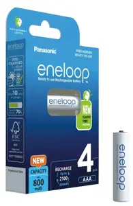 Panasonic Eneloop AAA 800mAh rechargeable - 4 pcs
