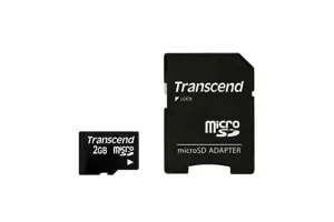 Transcend MicroSD 2GB + adapteris