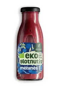 Mėlynių bananų ir obuolių glotnutis MANA ekologiškas, 0,25 l  LT-EKO-001