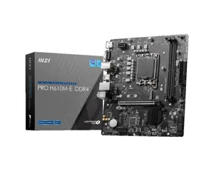 MSI PRO H610M-E DDR4, "Intel", LGA 1700, "Intel® Core™ i9", LGA 1700, DDR4-SDRAM, 64 GB