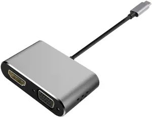 Plokštės adapteris USB-C - HDMI/VGA (45224)