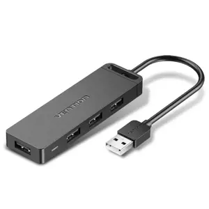 "Vention" 3 prievadų USB 3.0 šakotuvas su garso plokšte ir maitinimo šaltiniu 0,15 m juodas, USB 2.…