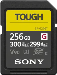 "Sony" atminties kortelė SDXC 256GB G Tough UHS-II C10 V90