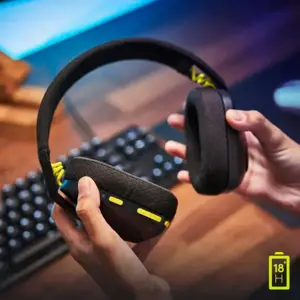 LOGITECH G435 LIGHTSPEED belaidės žaidimų ausinės - juodos spalvos