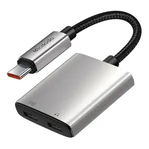 2in1 garso adapteris Mcdodo CA-5570 2in1 USB-C į 2x USB-C