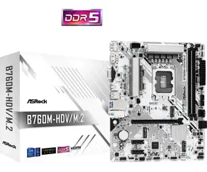 Pagrindinė plokštė ASROCK Intel B760 Express LGA1700 Micro-ATX Atmintis DDR5 Atminties lizdai 2 2xP…