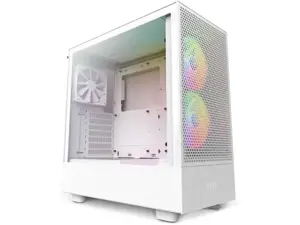 NZXT kompiuterio korpusas H5 Flow RGB midi tower baltas