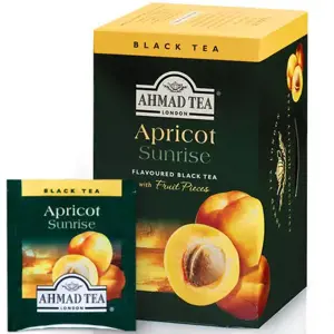 Arbata AHMAD ALU APRICOT, 20 vokelių su siūlu po 2 g