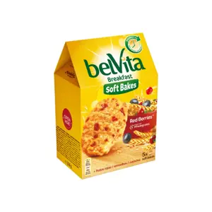 Sausainiai BELVITA su spanguolėmis, razinomis, 250g