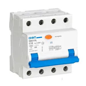 "Chint" Automatinis jungiklis RCBO, NB310L/3N, 3P+N, C32, 30mA, A, 6kA NB310L3PN30MAA32C