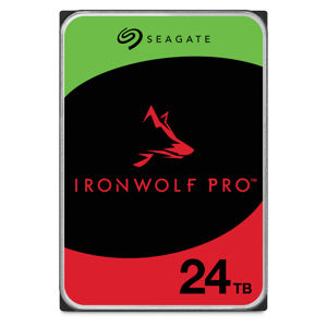 Seagate IronWolf Pro ST24000NT002, 24 TB, 7200 RPM, 512 MB, 3.5", Serial ATA III