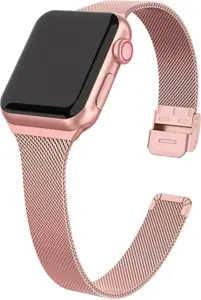 "Tech-Protect" laikrodžio dirželis MilaneseBand Apple Watch 4/5/6/7/SE 38/40/41mm, rožinis auksas