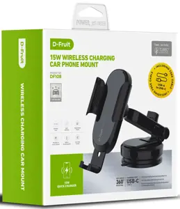 D-Fruit phone car mount + QI wireless charger (DF108)