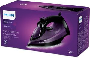 "Philips" 5000 serijos DST5030/80, garų lygintuvas, "SteamGlide Plus" padas, 2 m, 180 g/min, violetinis, 45 g/min