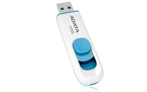 ADATA C008 Capless Sliding USB Flash Drive 64GB WHITE+BLUE RETAIL