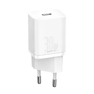 "Baseus Super Si 1C" greitasis sieninis įkroviklis USB C tipo 30W Power Delivery Quick Charge balta…