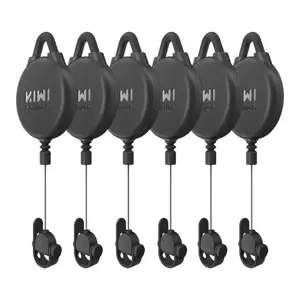 VR Cable Pulley System-6 pcs Kiwi Design V2-6 for Meta Quest 2 Black