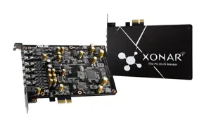 ASUS Xonar AE, 7.1 kanalų, vidinis, 32 bitų, 110 dB, PCI-E