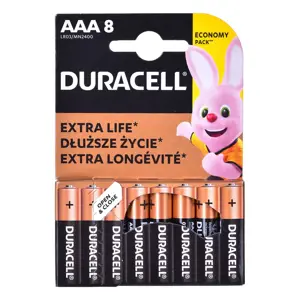 "Duracell" 8x LR03 AAA vienkartinė šarminė baterija