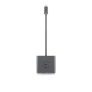 DELL USB-C ir HDMI/DP adapteris su maitinimo pralaidumu, 0,18 m, DisplayPort, HDMI, vyriškas, moteriškas, tiesus