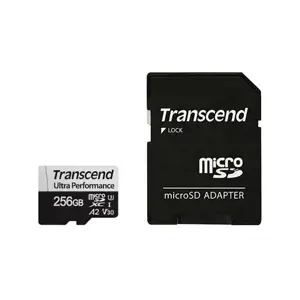 TRANSCEND 256GB microSD su adapteriu UHS-I U3 A2