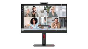 LENOVO T27hv-30 27 colių IPS 2560x1440 16:9 75Hz 300cd/m2 4 ms HDMI DP DP DP USB-C 3.2 G1 4xUSB 3.2 G1 USB-C 3.2 G1 USB-C 3.2 G1 RJ45 2x5W Raven Black