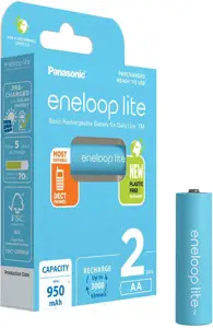 "Panasonic eneloop" įkraunama baterija "Lite AA 950 2BP