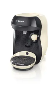 Bosch Tassimo Happy TAS1007, Drip coffee maker, 0.7 L, Coffee capsule, 1400 W, Black, Cream