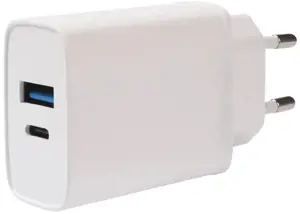 "Vivanco" įkroviklis USB-A/USB-C PD3 20W, baltas (62401)