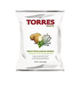 Bulvių traškučiai TORRES, su Viduržemio jūros žolelėmis, 150g