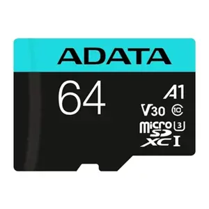 ADATA 64GB Micro SDXC UHS-I U3 V30S A2 + adapteris