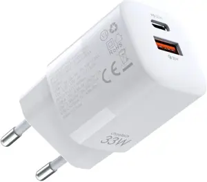 Choetech Fast USB Wall Charger USB Type C PD QC 33W white (PD5006)