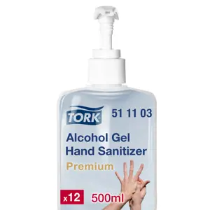 Gelinis rankų dezinfekantas TORK su pompa, 511103, 500 ml