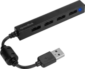 "Speedlink" USB šakotuvas "Snappy Slim", 4 prievadai (SL-140000-BK)