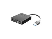 "Lenovo" universalus USB 3.0 į VGA/HDMI, USB Type-A, moteriškas, vyriškas, juodas, CB, FCC, ICES, CE-EMC, C-tick, VCCI, BSMI-EMC, KC, -5 - 40 °C