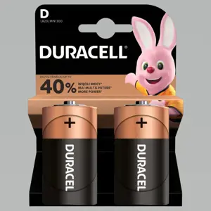 Duracell MN1300, vienkartinė baterija, D, šarminė, 1,5 V, juoda, auksinė, -20 - 54 °C