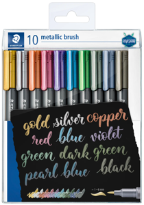 Žymeklių rinkinys STAEDTLER Metallic Brush, 10 vnt.