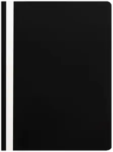 Segtuvėlis dokumentams su įsegėle ELLER A4,  (pak. -25 vnt.), juodas