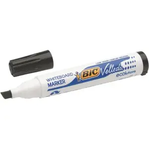 Bic Žymeklis baltai lentai Velleda, 3.7-5.5 mm, kirsta galvutė, juodas 1 vnt.